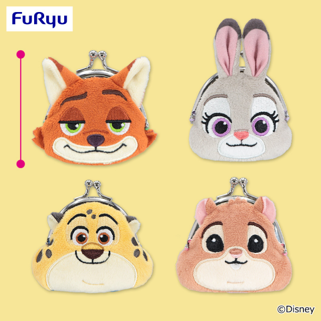 10月3週入荷予定 ズートピア フェイスがま口ポーチ