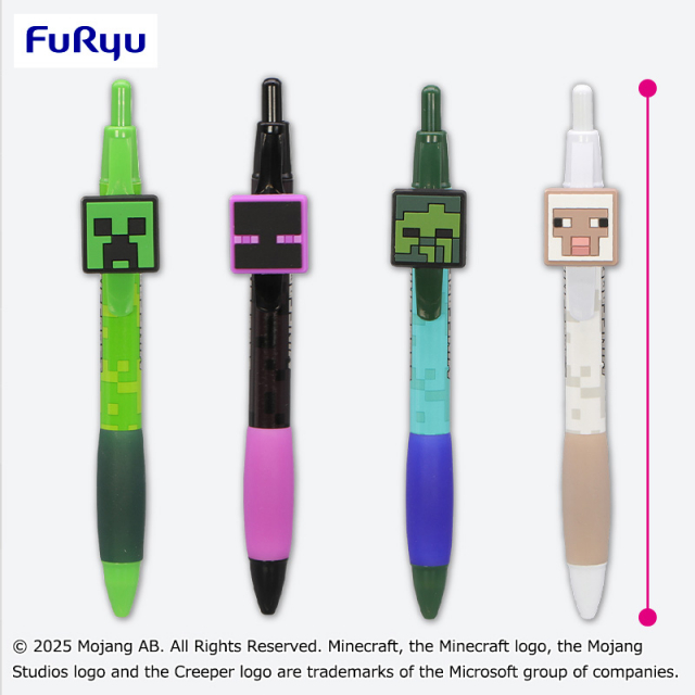 11月4週目入荷予定 マインクラフト ラバーマスコット付きボールペン