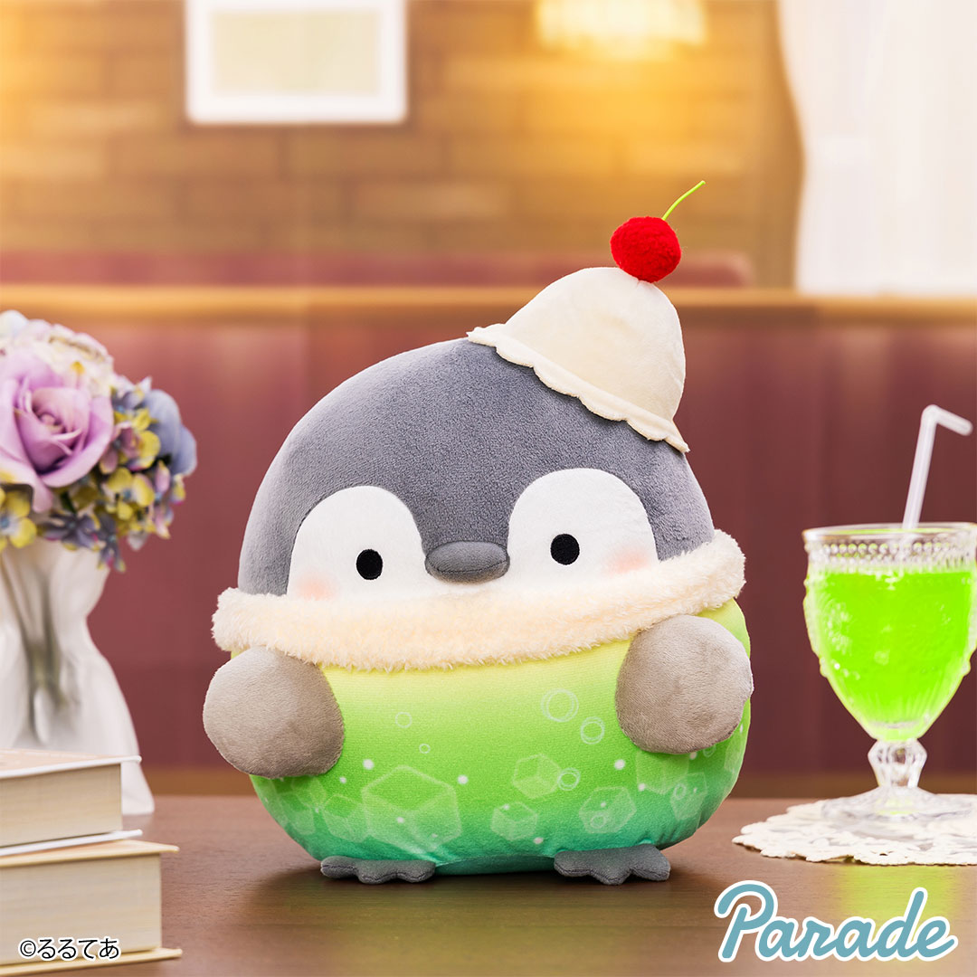 6月上旬入荷予定 コウペンちゃん メロンソーダ!BIGぬいぐるみ