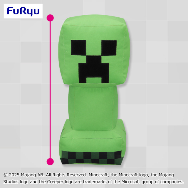 7月5週目入荷予定 マインクラフト ひんやりクリーパーデフォルメBIGぬいぐるみ