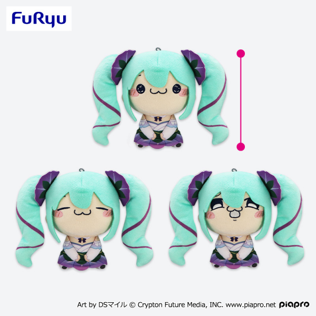 8月4週入荷予定 初音ミク もちぴこぬいぐるみーあさがおー