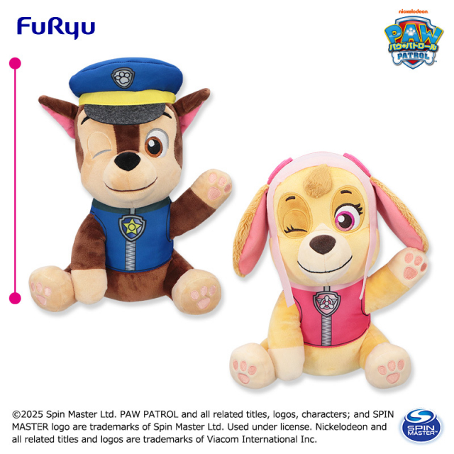 8月2週入荷予定 パウ・パトロール パウっとハイタッチBIGぬいぐるみ～チェイス・スカイ～