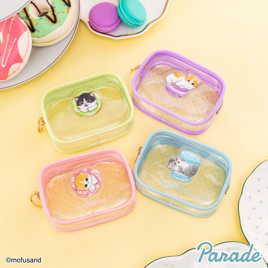 5月上旬入荷予定 mofusand ぷっくりクリアミニポーチ
