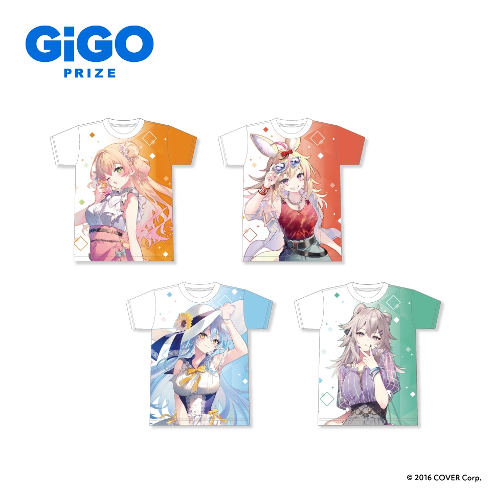 7月13日 hololive フルグラフィックTシャツ おでかけVer.～GiGO限定～