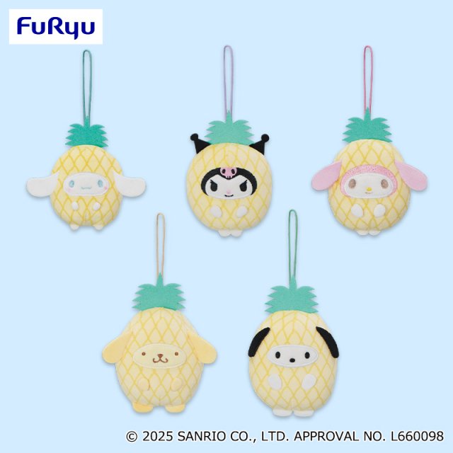 6月3週入荷予定 サンリオキャラクターズ フルーツきぐるみマスコット~パイン~
