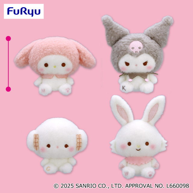 7月2週入荷予定 サンリオキャラクターズ ミルキーボア マスコット~マイメロディ・クロミ・こぎみゅん・ウィッシュミーメル~