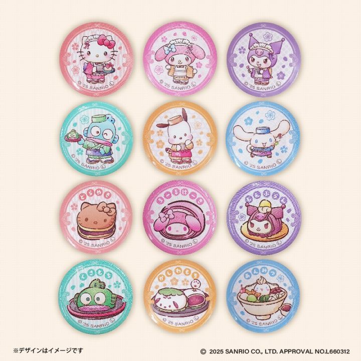 7月2週入荷予定 サンリオキャラクターズ 和菓子ティータイム ミニ缶バッジ