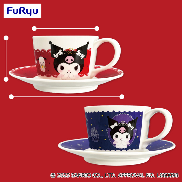 9月1週入荷予定 サンリオキャラクターズ HBD Kuromi♥カップ&ソーサー