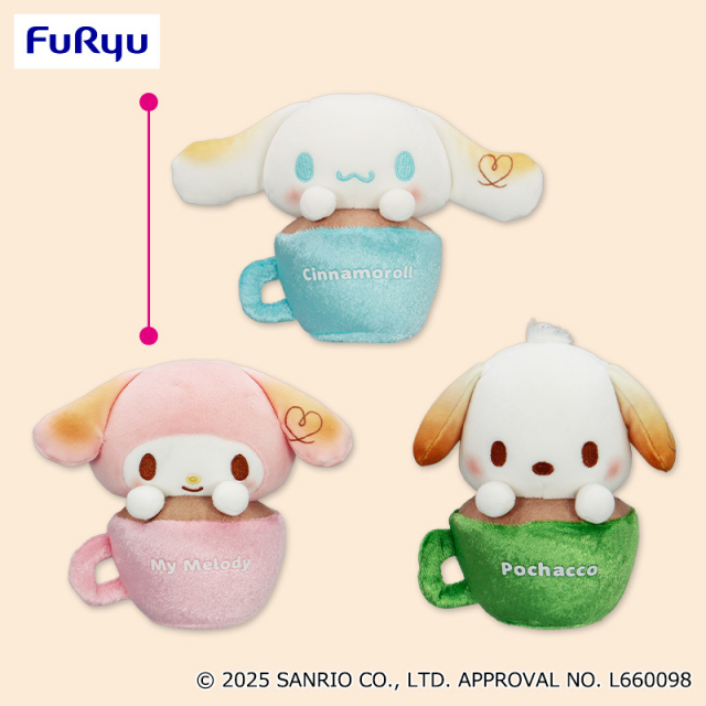 9月2週入荷予定 サンリオキャラクターズ ましゅまるむラテぬいぐるみ①