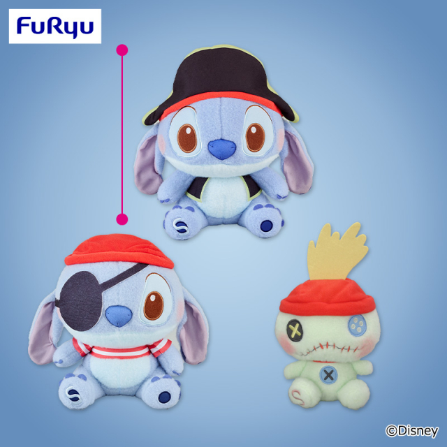 10月1週入荷予定 ディズニー　スティッチ ミルキーボア パイレーツコスチューム　BIGぬいぐるみ