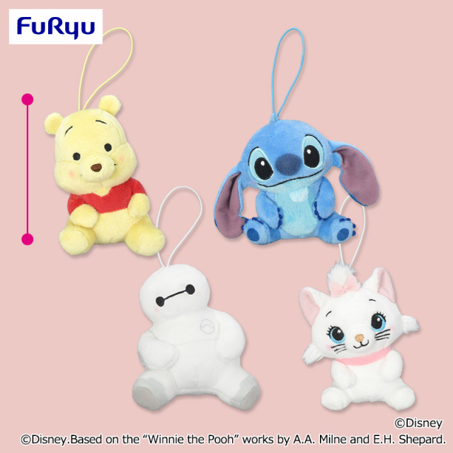 10月3週入荷予定　ディズニーキャラクター こてっとぺったん マスコット～プーさん・ディズニー スティッチ・ベイマックス・ディズニー マリー～