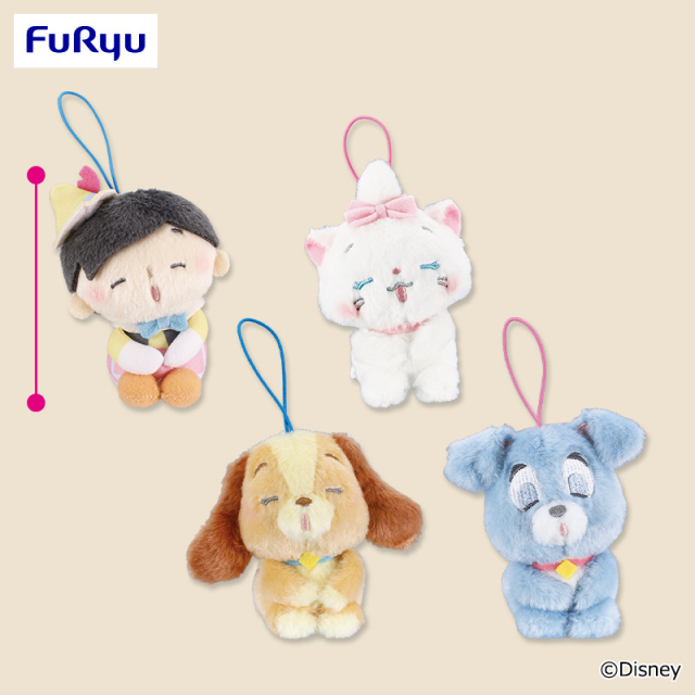 10月4週入荷予定　ディズニーキャラクター ねむぐるみ マスコット～ピノキオ・ディズニー マリー・レディ・トランプ～