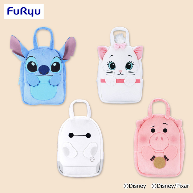 10月4週入荷予定　ディズニー＆ディズニー/ピクサーキャラクター おさんぽバッグ～ディズニー マリー・ディズニー スティッチ・ベイマックス・ハム～
