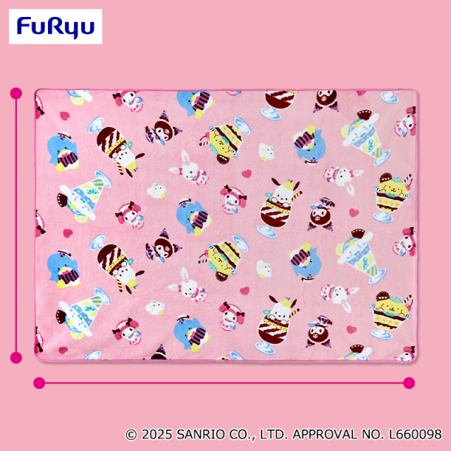 10月3週入荷予定 サンリオキャラクターズ パフェデザイン大きな毛布