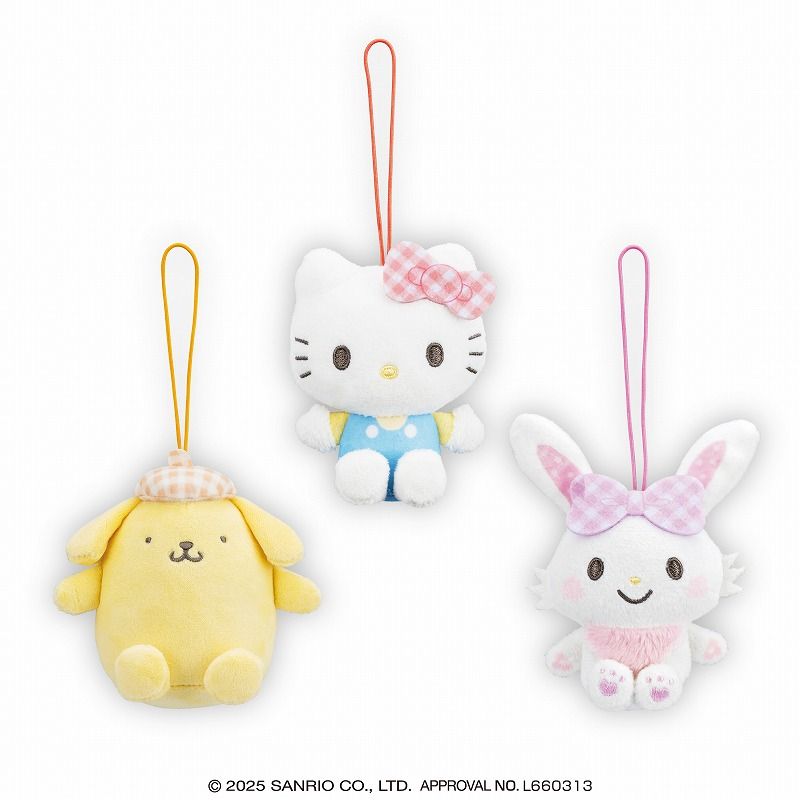 10月4週入荷予定 サンリオキャラクターズ くすみギンガムマスコット1