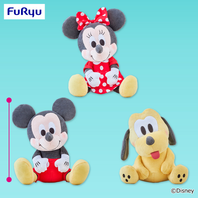 11月3週入荷予定 ミッキー＆フレンズ こてっとぺったん BIGぬいぐるみ ～ミッキーマウス・ミニーマウス・プルート～