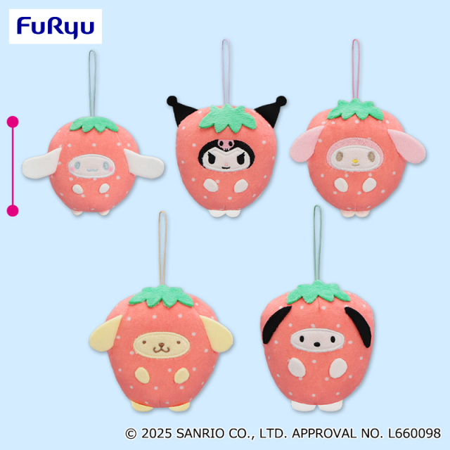 12月3週入荷予定 サンリオキャラクターズ フルーツきぐるみマスコット～いちご～