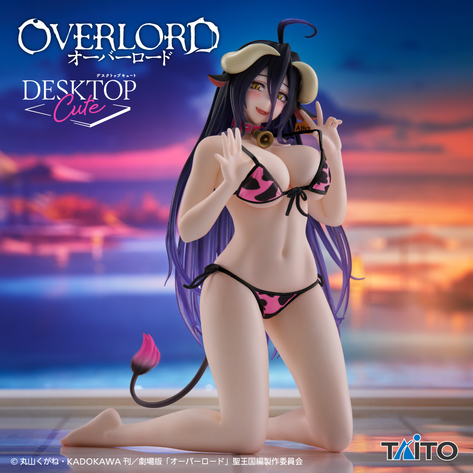 1月中旬入荷予定 オーバーロード　Desktop Cute フィギュア　アルベド～牛柄水着ver.～Renewal