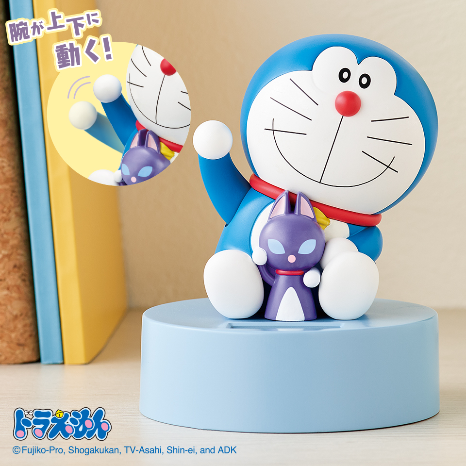 1月下旬入荷予定　ドラえもん　カムカムキャットソーラーフィギュア