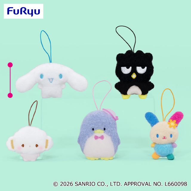 2月1週入荷予定 サンリオキャラクターズ ふわもこワッペンこれくしょんマスコット③