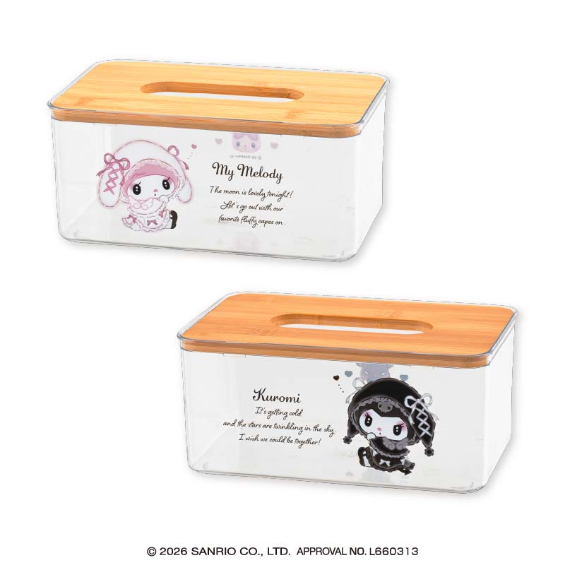 2月2週入荷予定 マイメロディ♡クロミ 月夜のメロクロクリアティッシュケース