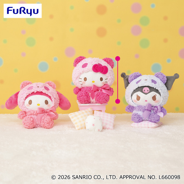 3月4週入荷予定 サンリオキャラクターズ もこもこパンダぬいぐるみ