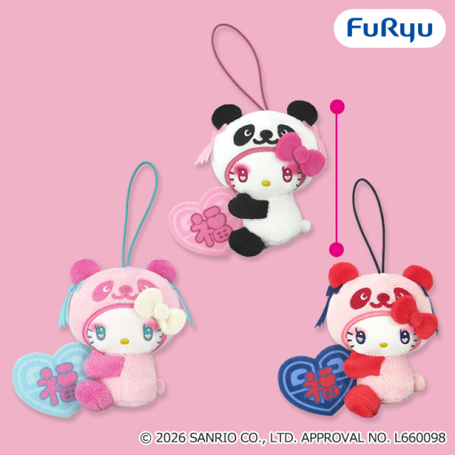 4月1週入荷予定　パンダ ハローキティ 中華ロリータマスコット