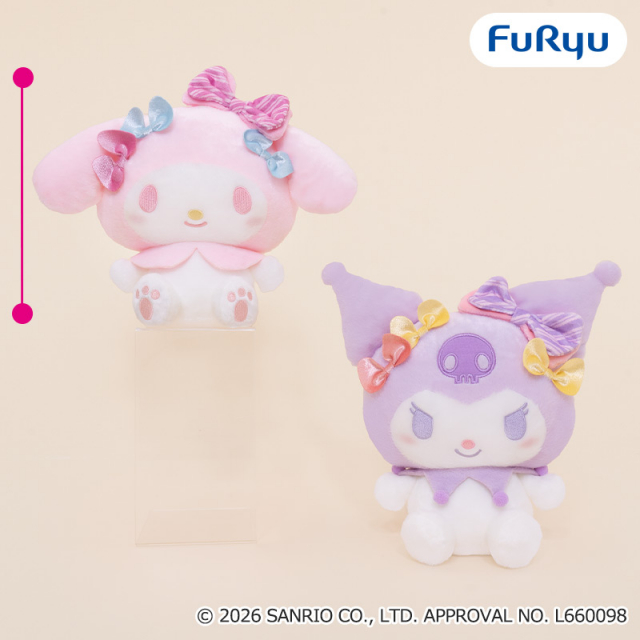 4月2週入荷予定　マイメロディ・クロミ リボンがいっぱいBIGぬいぐるみ～パステル～