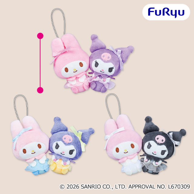 5月3週入荷予定　マイメロディ・クロミ ウェディングパーティーペアマスコット