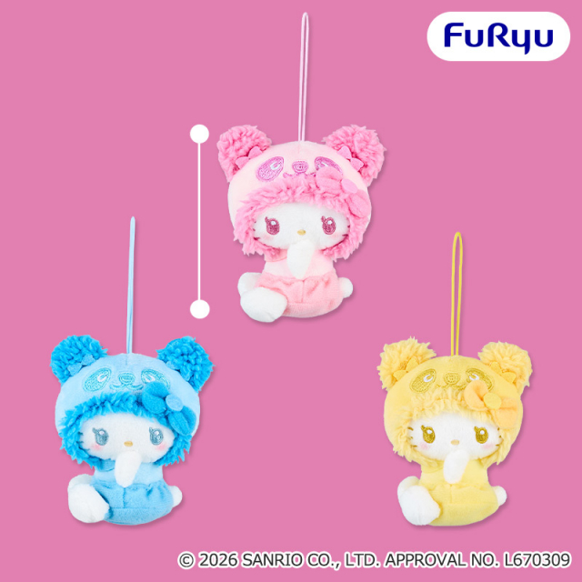5月3週入荷予定　パンダ ハローキティ もこもこベイビーマスコット